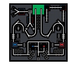 Соревновательное поле с элементами MakeX Stater Arenas Kit P1090013