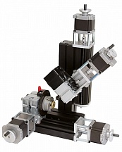 Конструктор модульных станков с ЧПУ UNIMAT CNC. Комплект двигателей и контроллер 5-ти осный