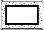 Полотно на люверсах Corvus (16:9) 450х260 (Z 428х238/9 Белое матовое (PW)-PS/S)